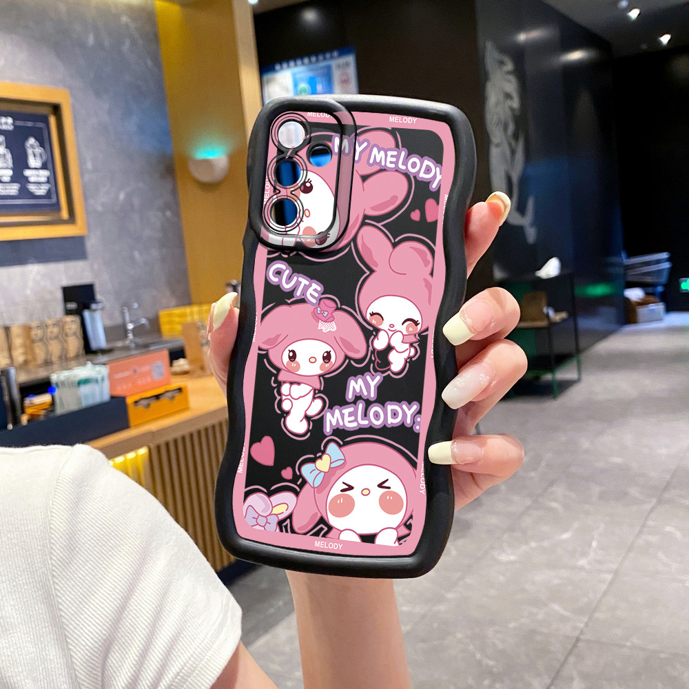 SAMSUNG สําหรับsamsung Galaxy A16 A06 A15 A05 A35 A55 A14 A34 A33 A53 A73 A32 A52S A72 น่ารักMelody Kuromi Waveเคสโทรศัพท์Anti Drop Cover ราคา ถูกที่สุด ดีลบีเคเค แกลเลอรีภาพที่ 4