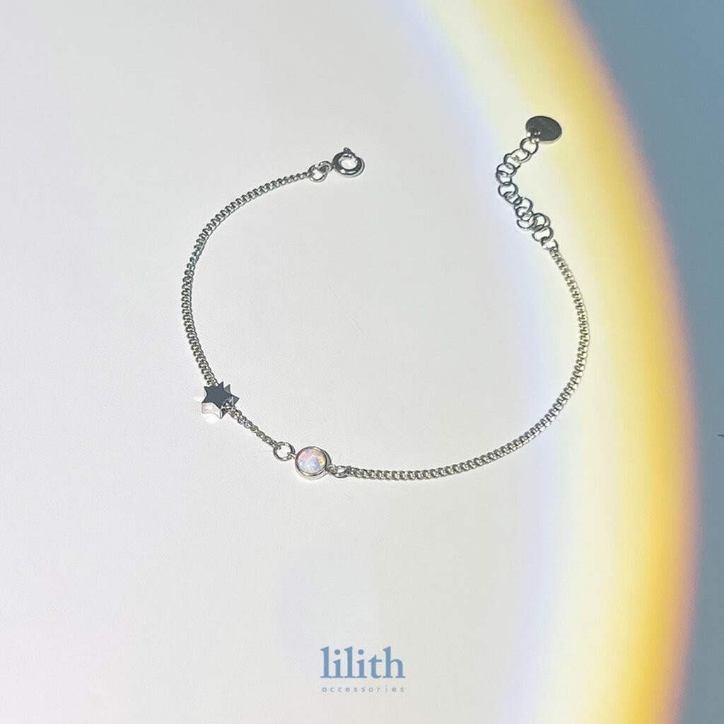 Lilith - Opal star charm bracelet สร้อยข้อมือ โอปอล จี้ดาว หิน - รูปที่ 3