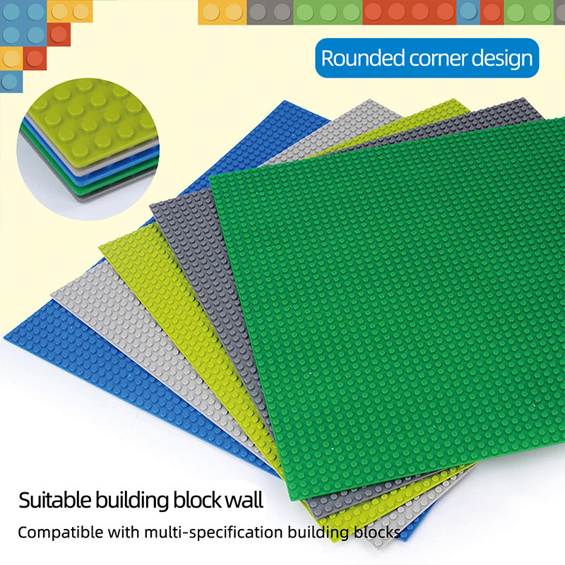 Classic Baseplate 50x50 Dots Building Blocks Bricks Base Plates DIY Plastic Board Building Blocks Ba
