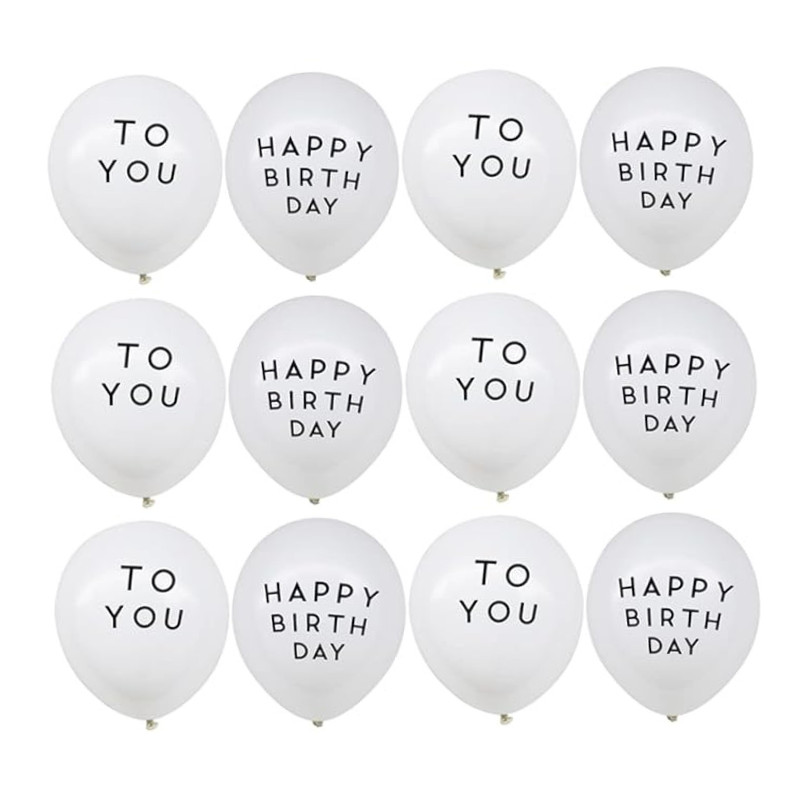 ส่งสินค้าทุกวัน ลูกโป่งวันเกิด Happy Birthday to you 12 นิ้ว (1 ลูก) ลูกโป่ง ลูกโป่งวันเกิด ลูกโป่งตกแต่ง Balloon