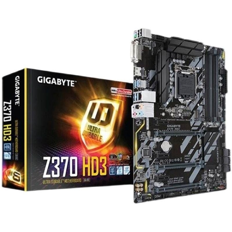 ทดสอบและจัดส่งแล้ว ซื้ออย่างมั่นใจ] เมนบอร์ด Gigabyte Z370 HD3 Desktop Z370 1151 หน่วยความจำ DDR4 HD