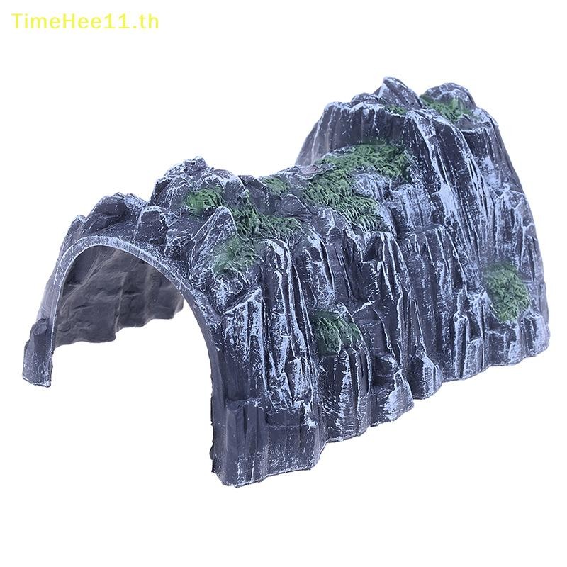 TimeHee Plastic 1:87 Scale Model Train Train Cave Tunnels โต๊ะทราย รุ่น TH
