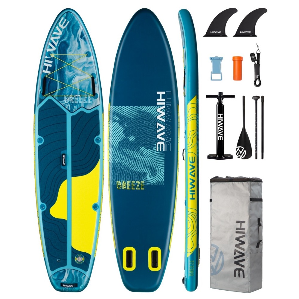 HIWAVE Inflatable Stand Up Paddle Board 11*34*6 SUP Board กระดานโต้คลื่นกีฬาทางน้ํา Surf ชุดผู้ใหญ่ 