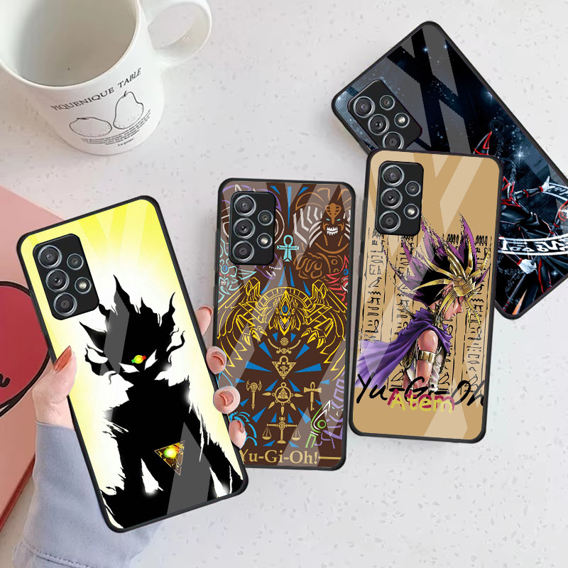 Yu-Gi-Oh 05 กระจกนิรภัยสําหรับ Samsung Galaxy A16 A15 A25 A35 A55 A53 A54 A34 A14 A32 A52 4G 5G ฝาคร