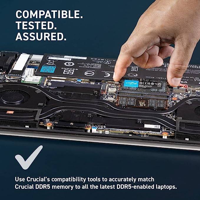 CRUCIAL DDR5 4800MHz Ram Laptop Memory ( 8GB / 16GB / 32GB ) แรม Notebook