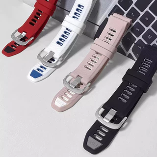 18 มม.20 มม.22 มม.ทนทานสบายสายรัดซิลิโคนสําหรับ Garmin Vivoactive 6 5 Forerunner 570 165 265 255 265s 55 158 Venu 4 3s 2plus