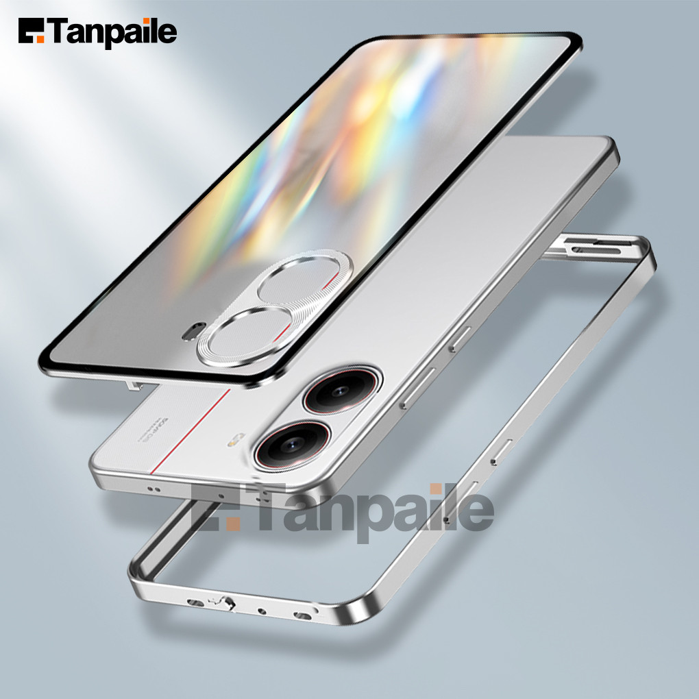 อลูมิเนียมกันชนโลหะสําหรับ Redmi Turbo4 Turbo 4 POCO X7 PRO กรณีกระจกนิรภัย Funda, Frosted ปกหลัง