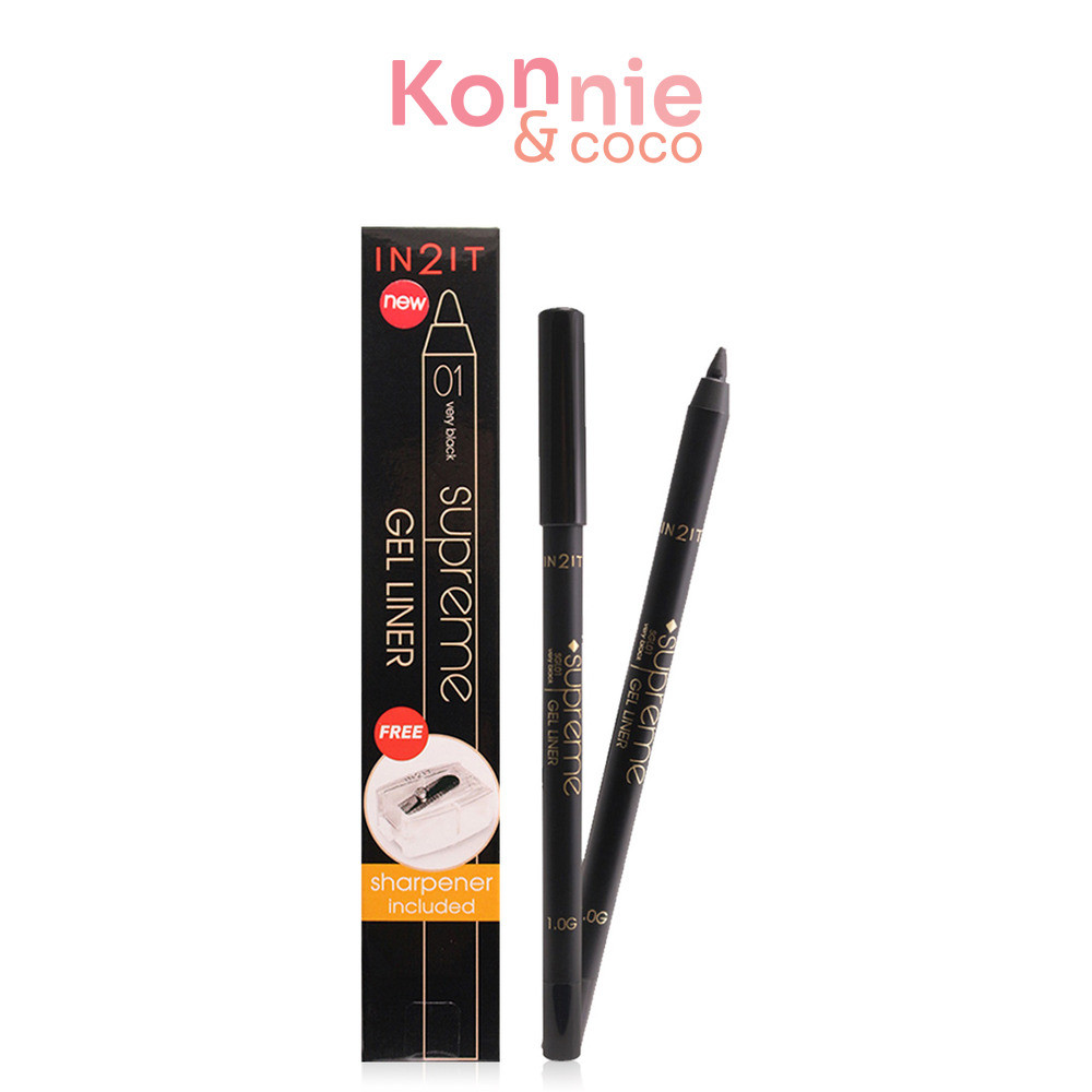 In2It Supreme Gel Liner 1g #SGL01 Very Black อินทูอิท ดินสอเขียนขอบตาเนื้อเจล.