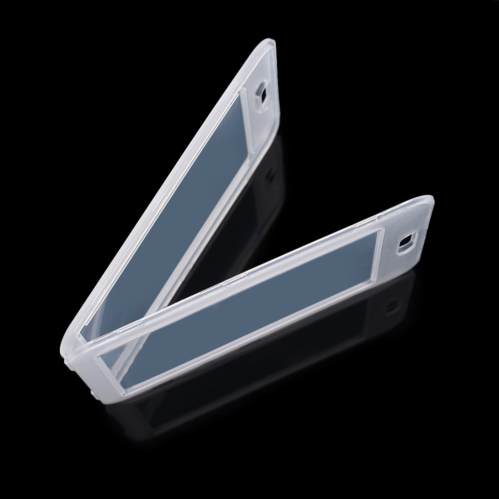 1/3/5 ชิ้น Dual-Sided Clear ID Card Protector - ฝาครอบแบบพับกันน้ําและกันฝุ่น, การออกแบบ Arc Ergonomic สําหรับใช้ในทุกวัน (11.2x7 ซม.)