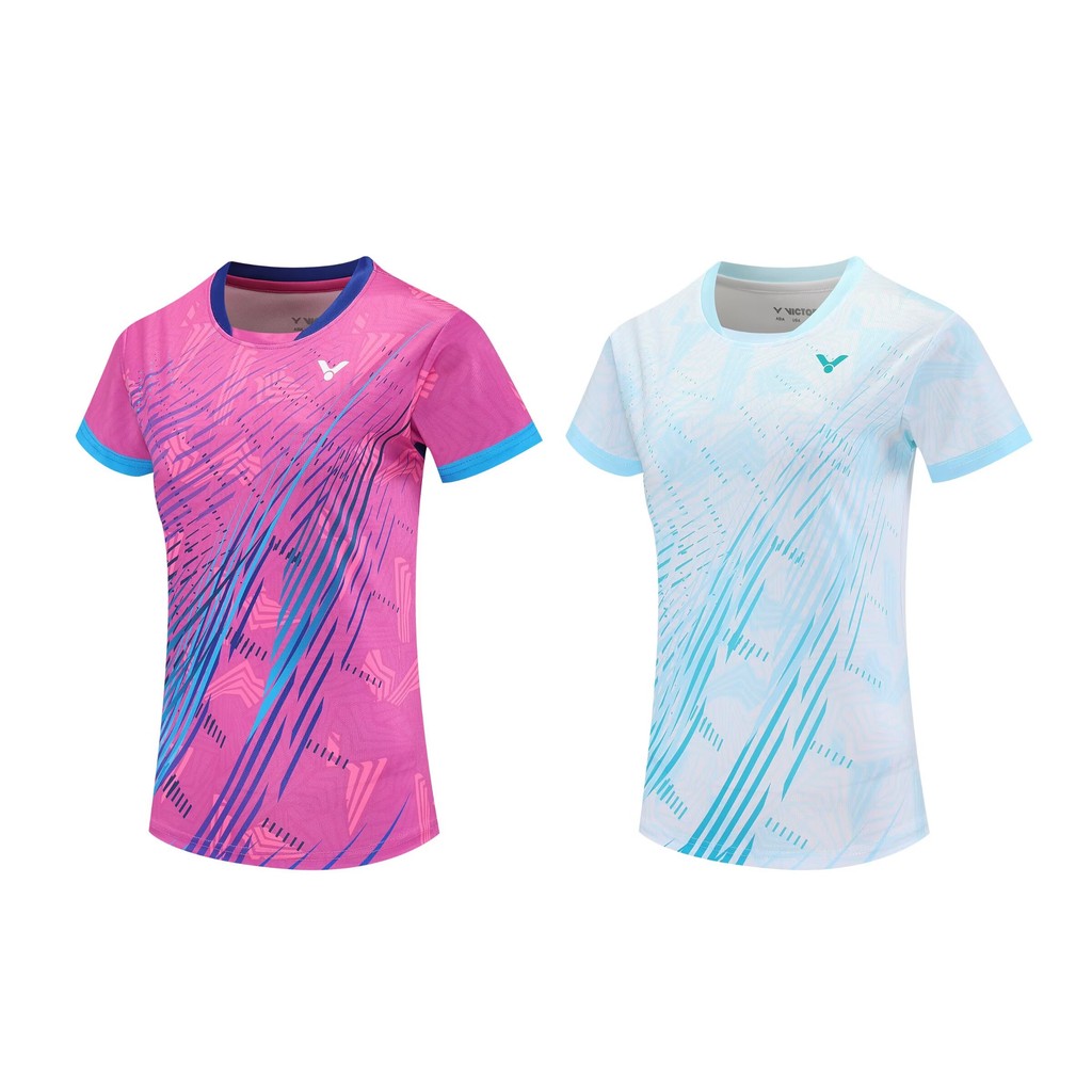 ในสต็อกจัดส่งฟรี2025 ฤดูร้อนผู้หญิงระบายอากาศความเร็วแห้งเสื้อกีฬาแบดมินตันการแข่งขันมืออาชีพชุดการฝึกอบรมด้านบน 881