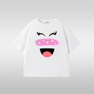 (จัดส่งตลอด 24 ชั่วโมง)KIDS TNASA KIDS PRINCESS เสื้อยืดเด็ก ลายน่ารัก สีขาว