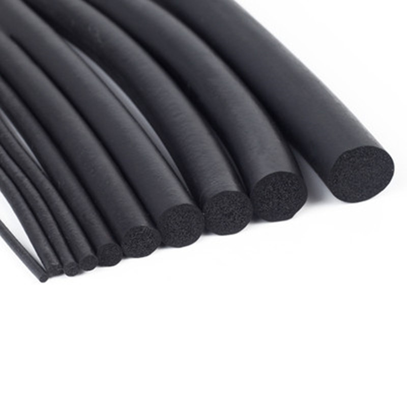 สีดําโฟมยางซิลิโคนแถบปิดผนึกรอบสไลด ์ 3 4 5 6 7 8 มม.Oring Line สายไฟโฟมยางขึ ้ นรูป Damper กันน ้ ํา