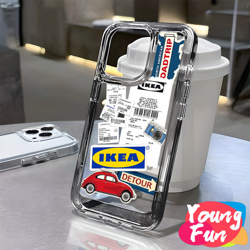 สําหรับ Realme IKEA ใบเสร็จ ถุงลมนิรภัย C35 C31 C30 C20 C20A C11 C25Y C21Y C17 C15 C11 Realme 8 Pro 8i 7 5i 5s 5 GT Narzo 20 Proเคสโทรศัพท์มือถือแบบนิ่ม TPU ใส