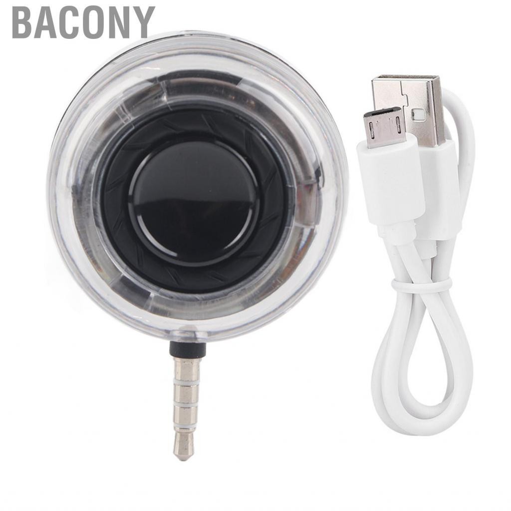 Bacony Portable Mini Speaker with 3.5mm Plug Handsfree Speakers Audio Music Player and Play for i Phone  Smartphone I Pad Computer