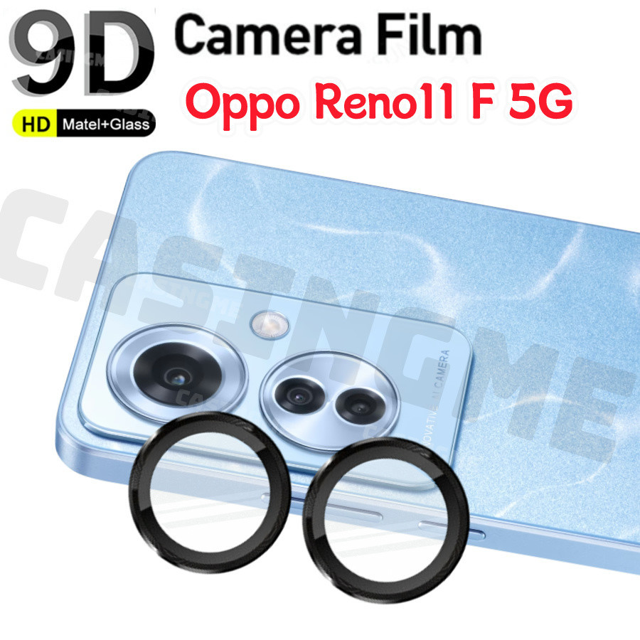 เคสกระจกนิรภัย ป้องกันเลนส์กล้อง พร้อมแหวนโลหะ สําหรับ Oppo Reno11 F 5G 11F 11F 11 F F11 Reno11F 5G 2024