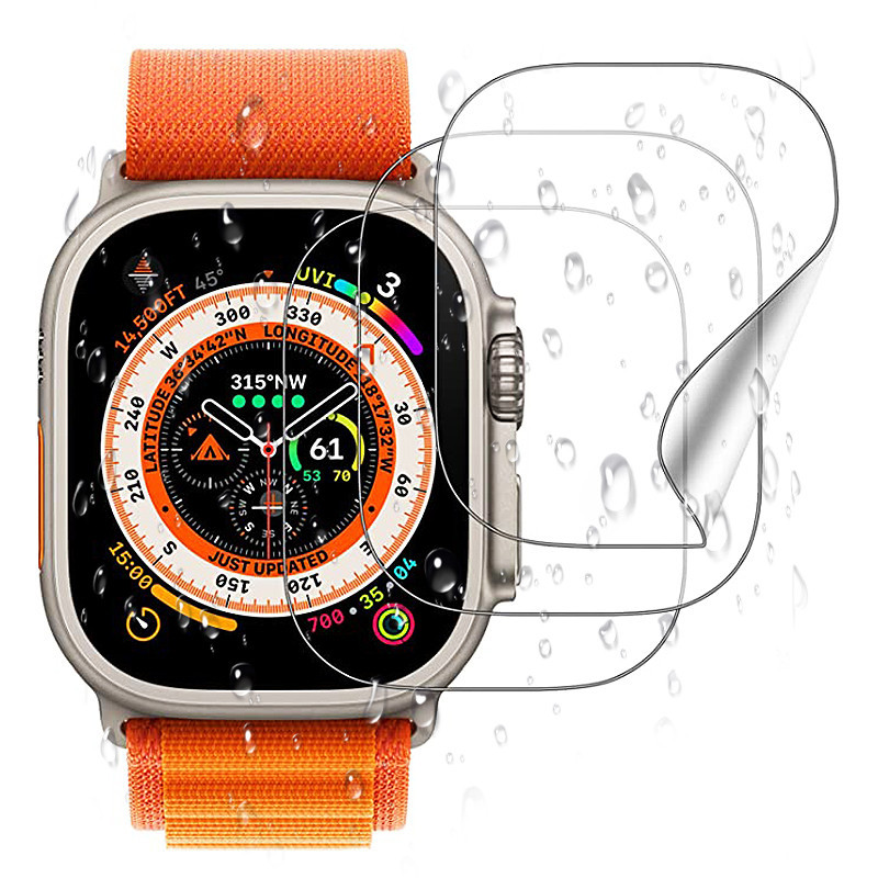 ฟิล์มกันรอยหน้าจอ แบบนิ่ม 9D HD สําหรับ Apple Watch Ultra 8 7 6 SE 5 4 3 2 iWatch 49 มม. 45 มม. 41 มม. 44 มม. 42 มม. 38 มม. 40 มม.