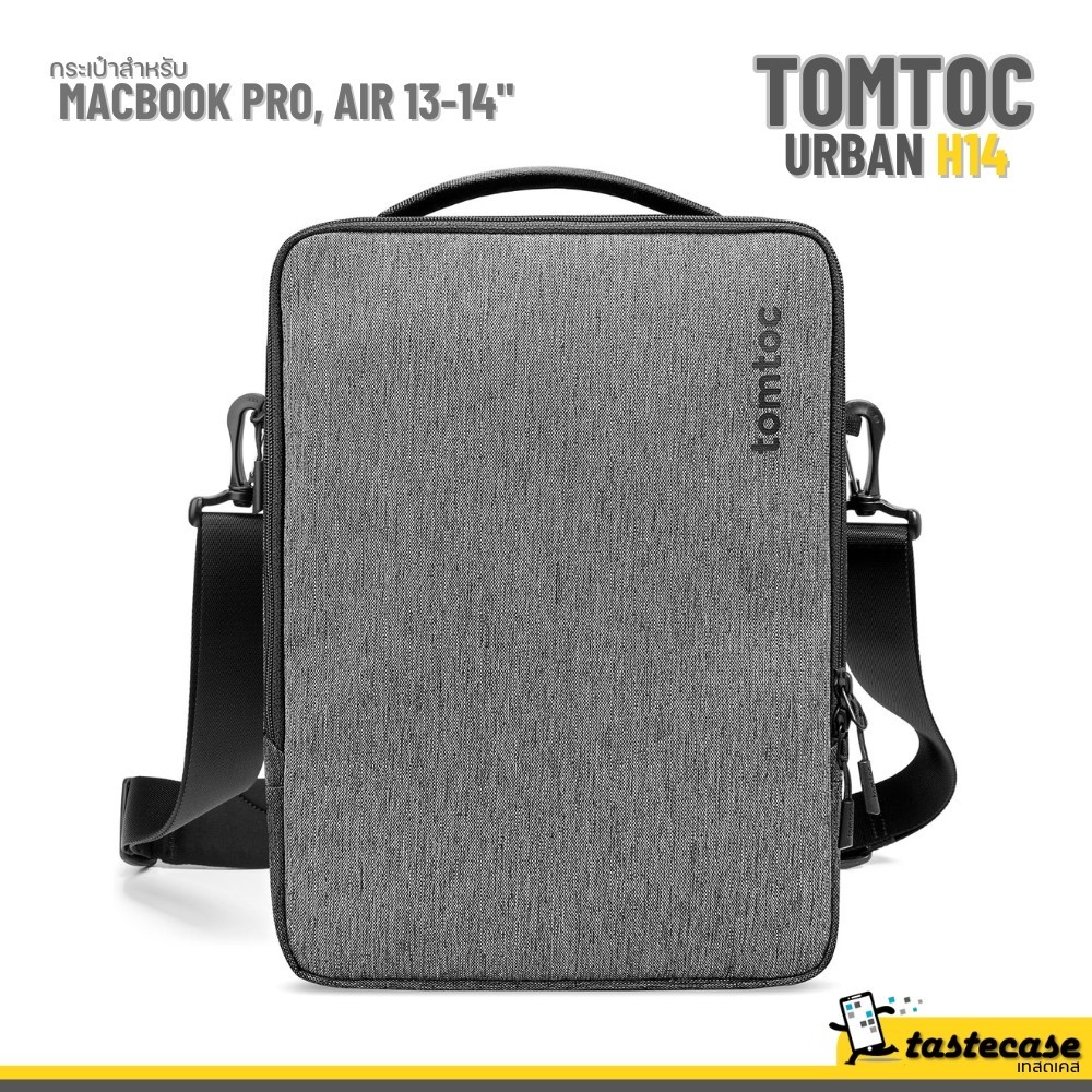 Tomtoc Urban H14 for กระเป๋าสำหรับ Macbook Pro, Macbook Air 13-14" - Grey