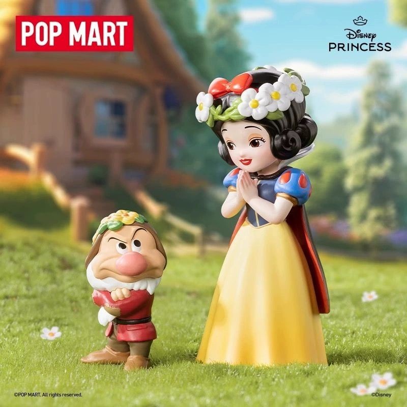 Popmart กล่องสุ่ม ตุ๊กตาเจ้าหญิงดิสนีย์ ป๊อปมาร์ท สโนว์ย์ไพร์นเซส แฮนด์เมด สําหรับตกแต่ง