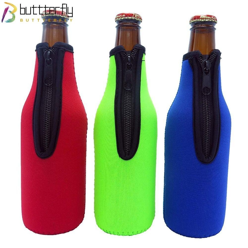 Buttterfly กระเป๋าใส่ขวดน้ํา และเบียร์ มีซิป ขนาด 12 ออนซ์ 330 มล. แบบพกพา