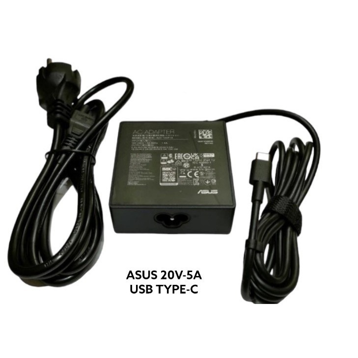อะแดปเตอร์ Asus ROG Flow X13 GV301 Z13 A20-100P1A 20V 5A 100W USB Type-C