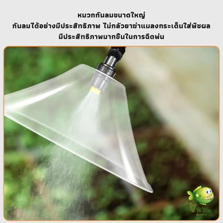 YOYO ฝาครอบหัวพ่นยา หัวฉีดพ่นยา ใหญ่ หัวฉีดกันลม ผลิตจากพลาสติกเกรด แข็งแรงทนทาน Windproof nozzle