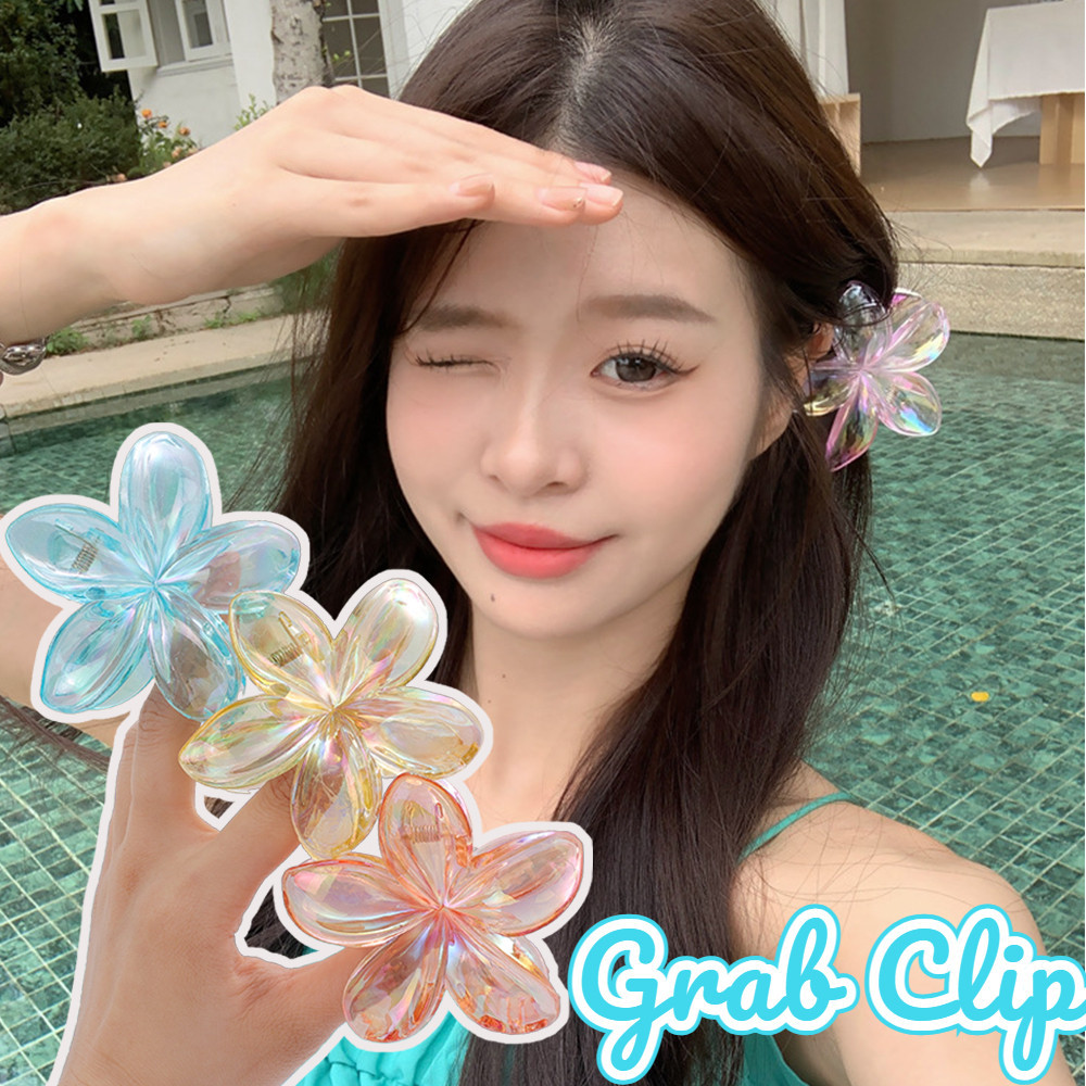 ที ่ หนีบผมดอกไม ้ ไข ่ โปร ่ งใส - สําหรับตกแต ่ งงานปาร ์ ตี ้ ทุกวัน - กรงเล ็ บผมหางม ้ าสีสันสดใส - สไตล ์ เกาหลี INS สไตล ์ Y2K, แฟชั ่ น - เครื ่ องประดับผม - คลิปคว ้ าขนาดใหญ ่