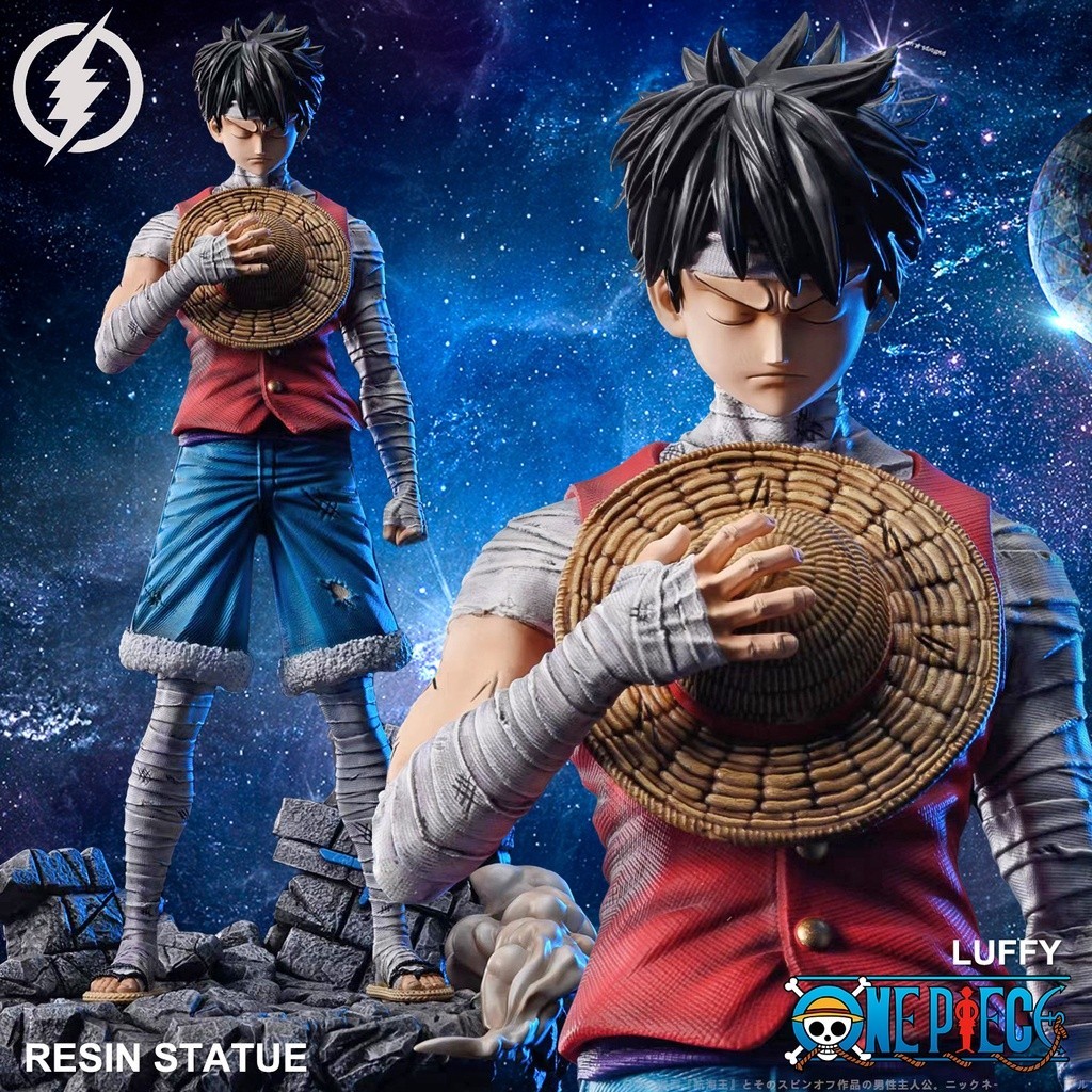 พร้อมส่ง งานแท้ งานปั้น ShanDianMoWan Studio One Piece วันพีซ Monkey D Luffy มังกี้ ดี ลูฟี่ Marine 