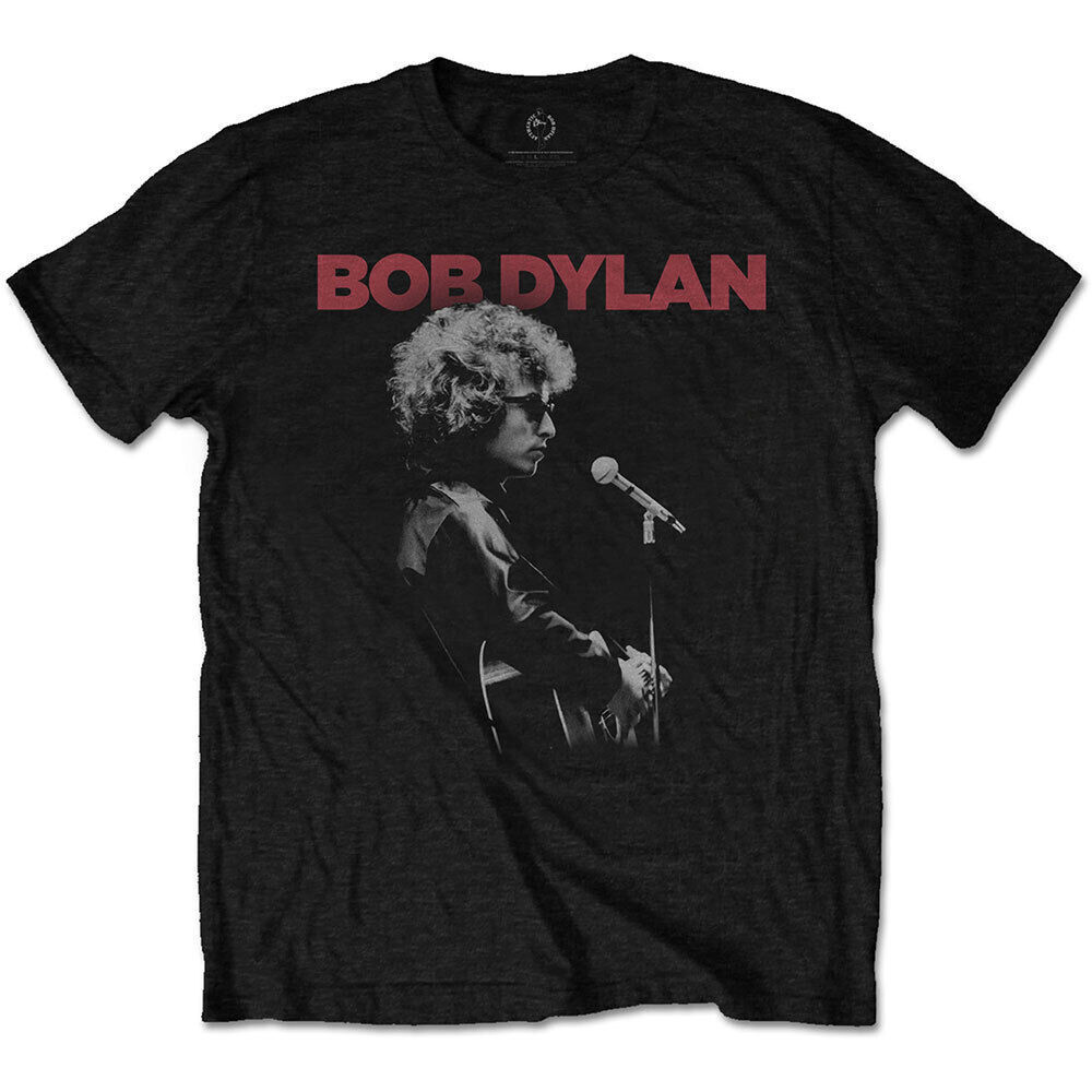 เสื้อยืดผ้าฝ้ายสีดำ ออกแบบโดยBob Dylan