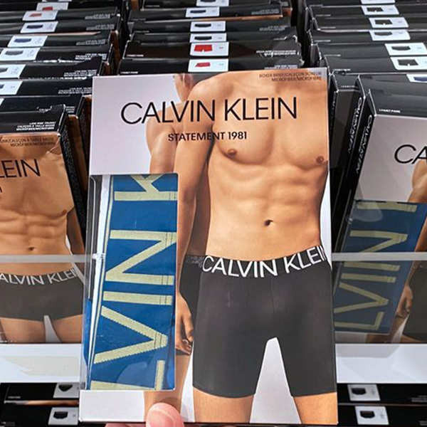 กางเกงใน กางเกงใน ck CK Calvin Klein 1981 กางเกงบ็อกเซอร์ขนาดกลางขอบเอวยางยืดผู้ชาย NB1715