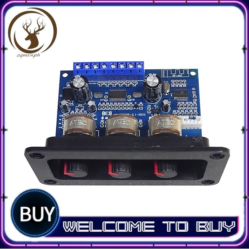 【oqmrnph 】2.1 Channel Digital Power Amplifier Board 2X25W +50W Bluetooth 5.0 ซับวูฟเฟอร ์ Class D Audio Amplifier Board DC 12-20V