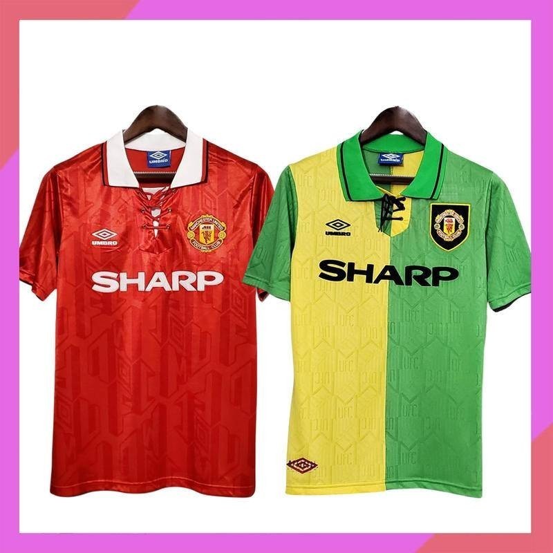 เสื้อฟุตบอลย้อนยุค MU Man Utd 1992 - 1994 เหย้า หมายเลข 7 CANTONA