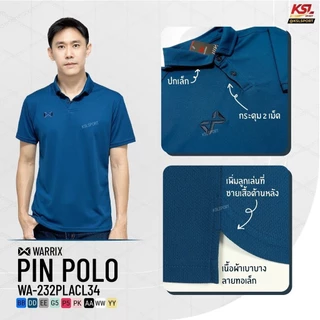 WARRIX รุ่น PIN เสื้อโปโล วอริกซ์ คอปก (WA-232PLACL34) สีพาสเทล น้ำเงิน/กรมท่า/ชมพู/บานเย็น/เขียว
