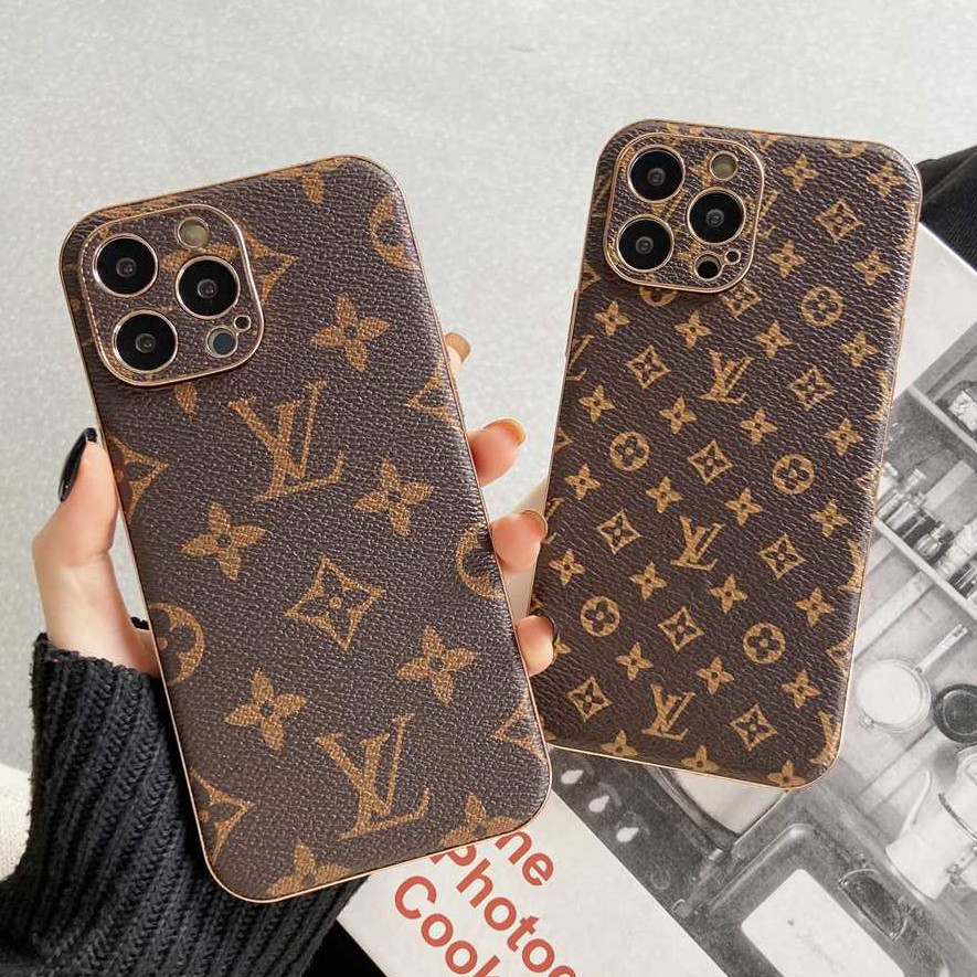 หรูหราแฟชั่นชุบซองหนังสําหรับiphone 15 Pro Max 7 8 Plus 11 12 13 14 Pro Max 15 Plusตําแหน่งรูที่แม่นยําAnti-Fallเคสโทรศัพท์นุ่ม