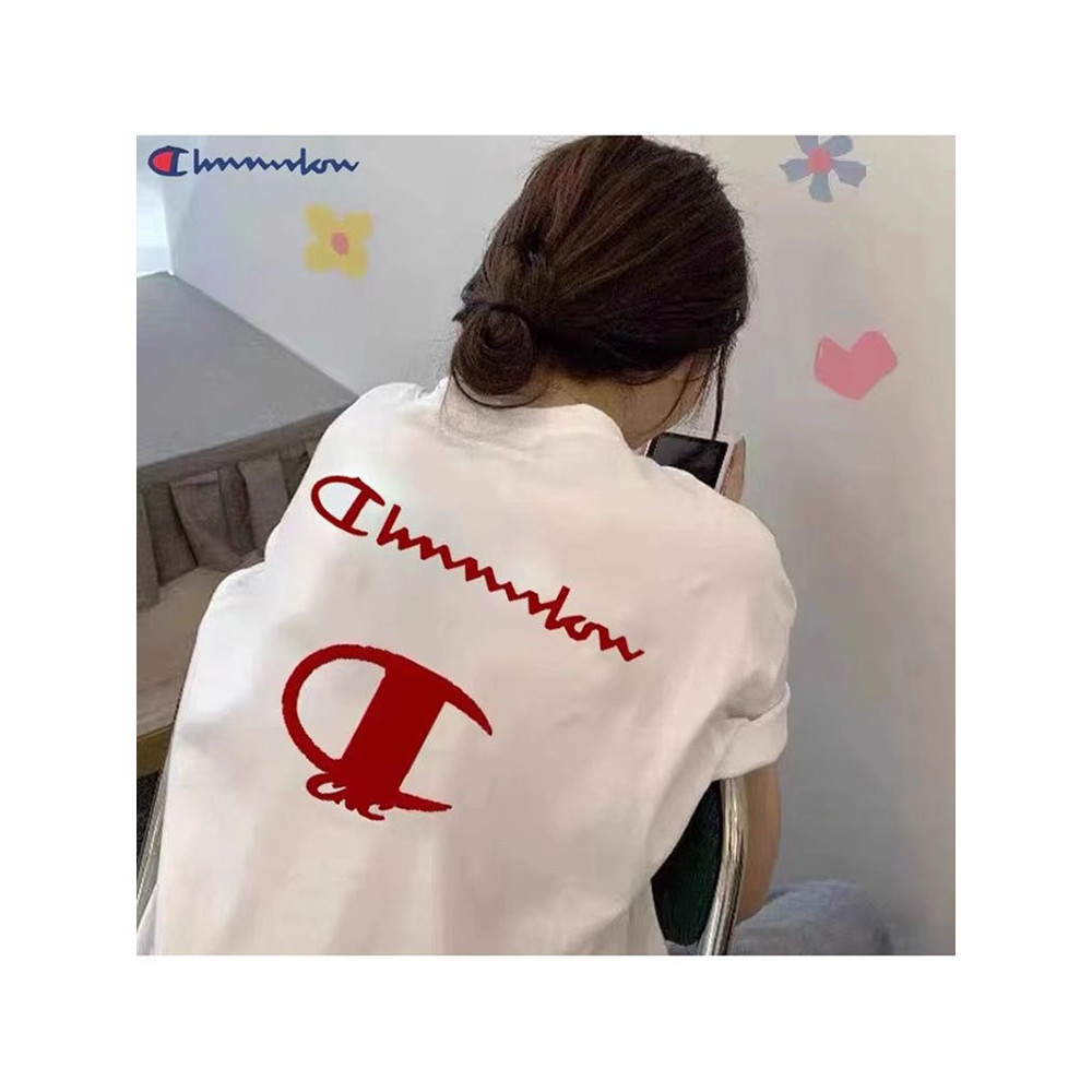 [พร้อมส่ง ]Champion เสื้อยืด เสื้อ แท้ ชาย 100% ผ้าฝ้าย y2k สินค้ามาใหม่ สวยๆ แฟชั่น สีขาว ใส่สบายๆ oversize