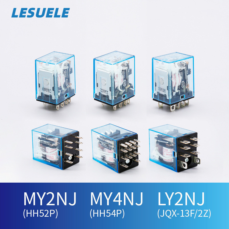 Lesu ฐานรีเลย์ระดับกลางขนาดเล็ก 8 พิน 14 พินพร้อม MY2NJ LY2NJ MY4NJ รีเลย์แม่เหล็กไฟฟ้า