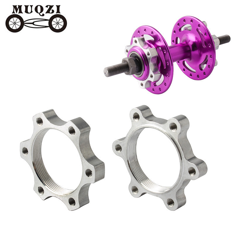 Muqzi 2PCS จักรยานดิสก์เบรกเปลี่ยนที่นั่ง 44 มม./48 มม.เกลียว Hub หน้าแปลน Nut อลูมิเนียมล็อคจักรยาน Adaptor