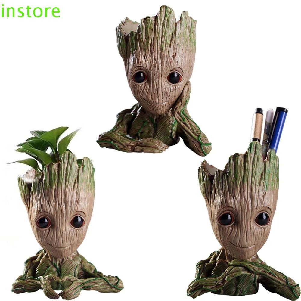 Instore Groot ดอกไม ้ หม ้ อมัลติฟังก ์ ชั ่ นคุณภาพสูง Garden Planter สําหรับของขวัญ Tree Man Groot ของเล ่ น
