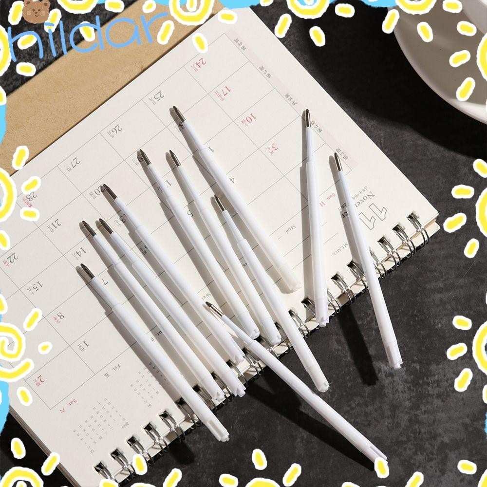 Hildar 10 ชิ ้ น/lot ปากกาลูกลื ่ นรีฟิล Smooth Signature เครื ่ องมือเขียนพลาสติก