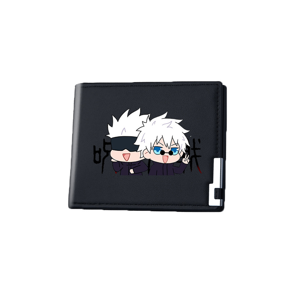 แอนิเมชั่นอุปกรณ์ต่อพ่วงกระเป๋าสตางค์นักเรียน Jujutsu Kaisen กระเป๋าสตางค์ Xia Youjie ห้าตรัสรู้กระเป๋าสตางค์สั้น Fu Heihui สุนัขม้วนกระดูกสันหลัง