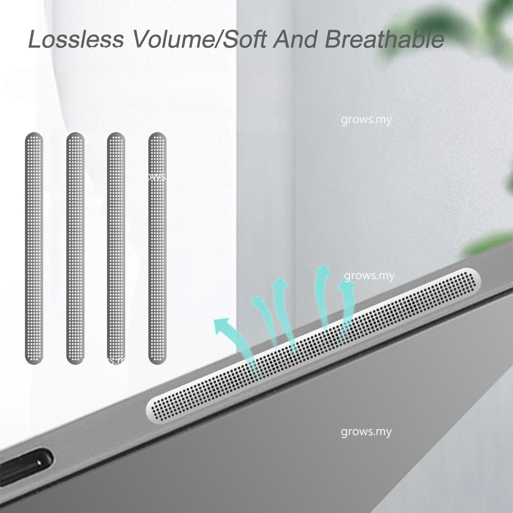 โลหะฝุ่นสําหรับ iPad Pro 11 2024 M4 Pro 13 Air 11 13 ลําโพงสติกเกอร์ป้องกันฝุ่นฟิล์มสําหรับ iPad Air 6th Gen ฝุ่นป้องกันฟิล์ม