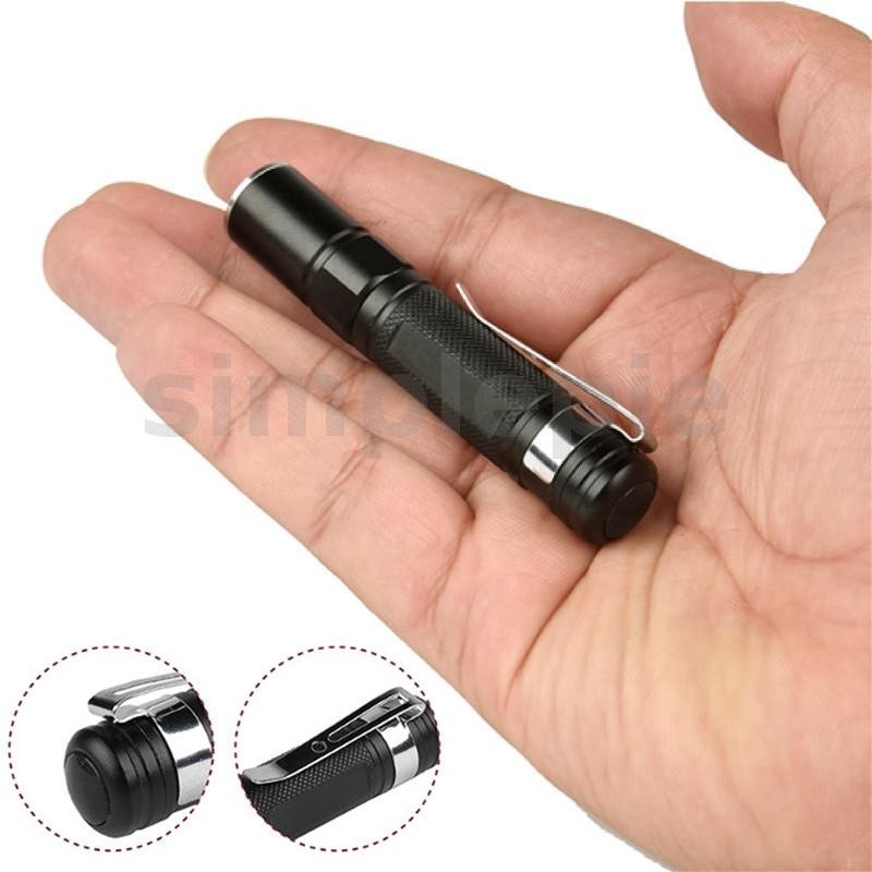 Xpe Ultra Bright Zoombale LED AAA ไฟฉาย MINI ไฟฉายกันน ้ ํา Pocket Light ปากกาที ่ มีประสิทธิภาพ EDC พวงกุญแจไฟฉาย