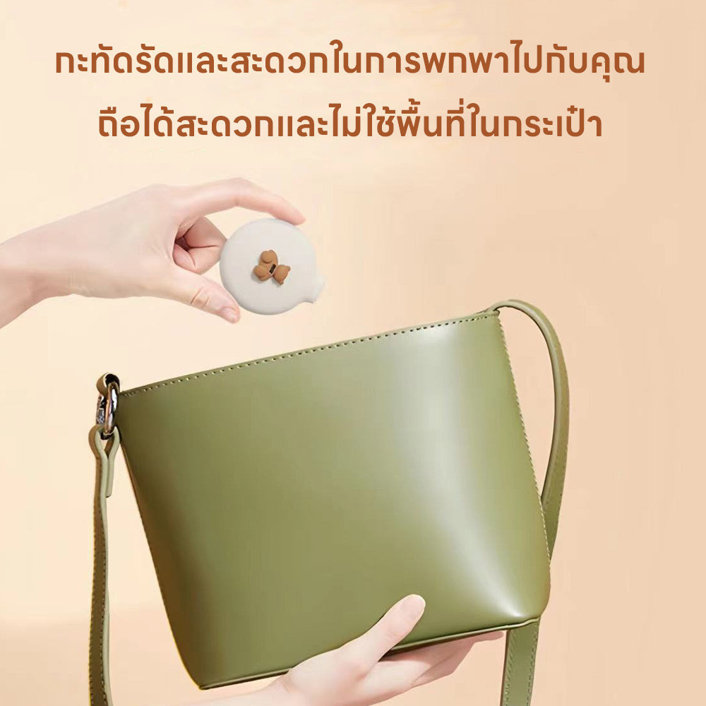 หวีกระจก หวี 2 In 1 หวีน่ารัก หวีกระจกพกพา ขนาดกะทัดรัดพับได้ พกพาสะดวก All in one หวีติดตัวการ์ตูน หวีพร้อมกระจกในตัว - รูปที่ 5