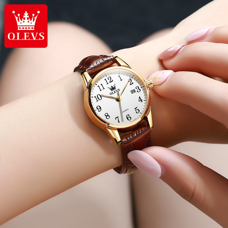 Oris นาฬิกาแบรนด ์ นักเรียนนาฬิกาควอทซ ์ กันน ้ ํา Street Wear นาฬิกาสุภาพสตรีนาฬิกาหญิง