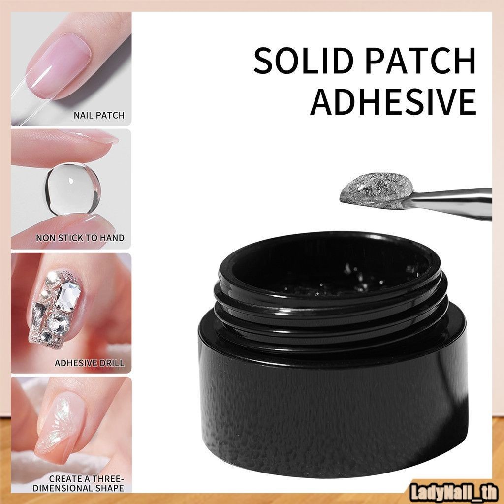 Xeijayi กาวกาวเล็บเคล็ดลับกาว Patch กาวกาวเหนียวพิเศษ UV เจลเล็บ Quick-dry Strong Sticking เล็บปลอม Quick-dry Strong กระป๋องติดเล็บกาว
