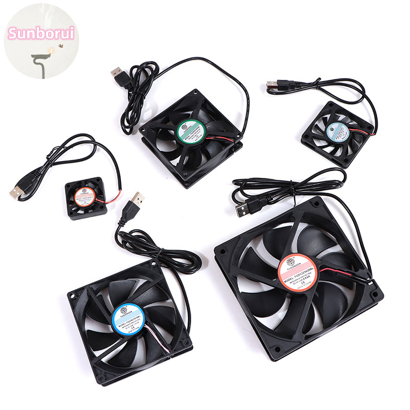 Sunborui DC 5V USB Brushless Sleeve Bearing Fen คอมพิวเตอร ์ PC เงียบ Cooler พัดลมระบายความร ้ อน Lot TH
