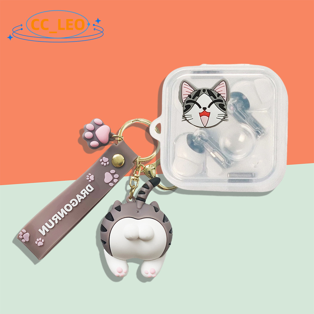 For Nothing Ear 3 (old) / Ear 2 Case Clear Soft Case Cartoon Cat Nothing Ear (R) Shockproof Shell Pr
