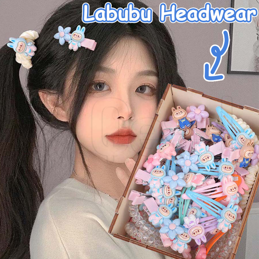 Labubu กิ๊บติดผมแกะน้อย - ผู้หญิง BB Snap Hairpin - สไตล์เกาหลี Ins หวาน น่ารัก ประณีต - เครื่องประดับผมดอกไม้ - สําหรับผู้หญิงสาว - หน้าม้าด้านข้าง Duckbill คลิป
