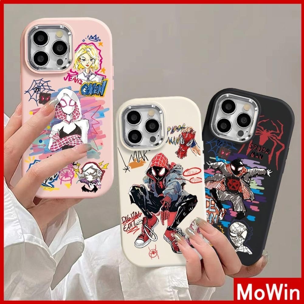 Mowin - ใช้งานร่วมกับ iPhone 11 กรณี iPhone 11 15 pro max กรณีป้องกันลายนิ้วมือ TPU โลหะ Electroplat