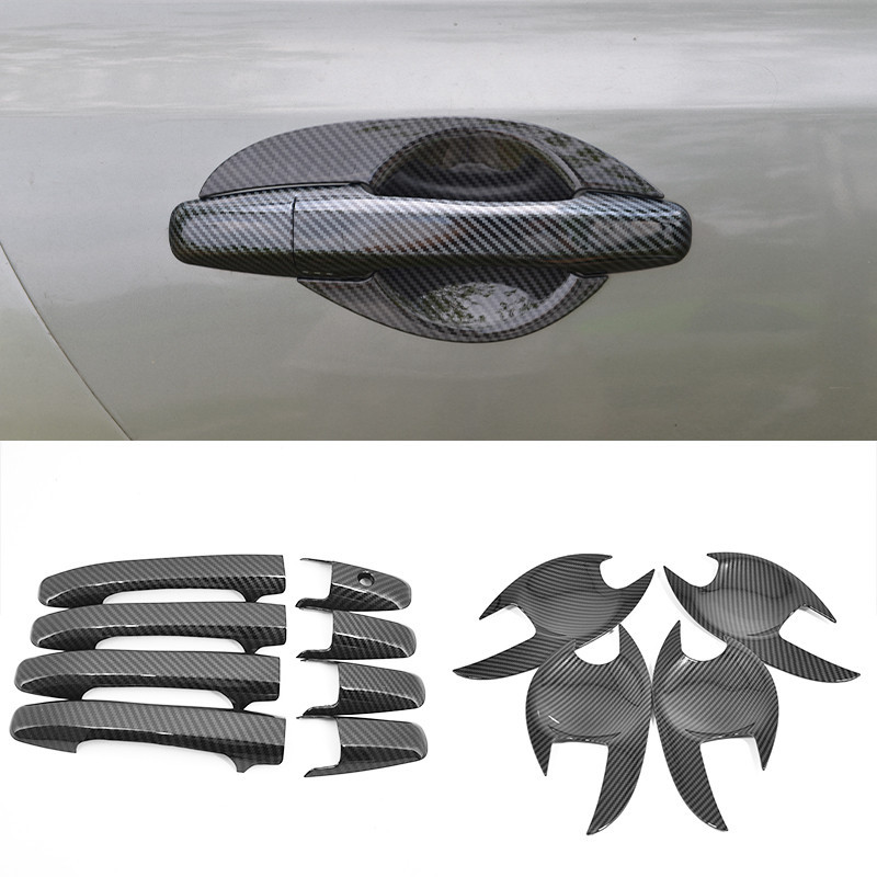 สําหรับ Honda Civic FD 2006-2011 รูปแบบคาร์บอนไฟเบอร์รถประตูชามตกแต่งอะไหล่, Civic FD ตกแต่งภายนอก