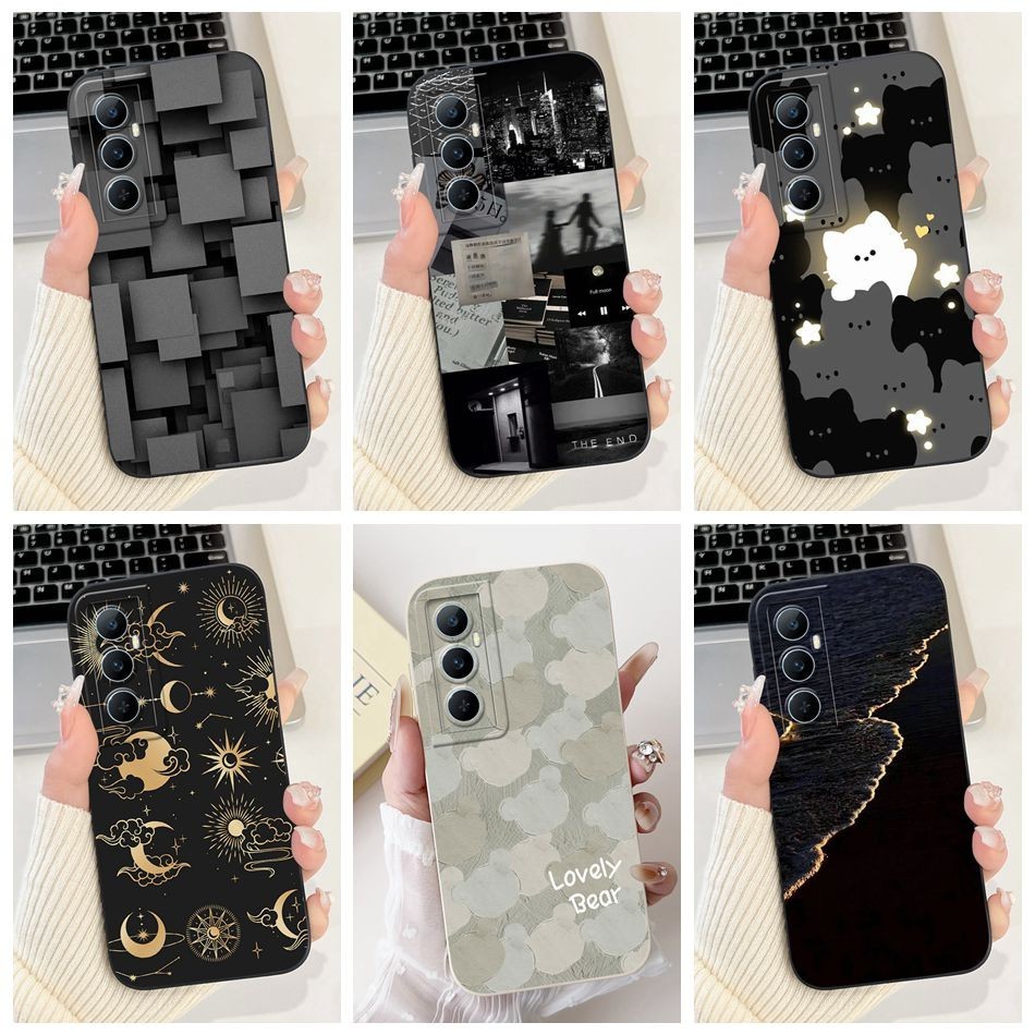 สําหรับ Realme C65 กรณี RealmeC65 C 65 4G 2024 แฟชั ่ นทาสีซิลิโคนอ ่ อนนุ ่ มเคสโทรศัพท ์